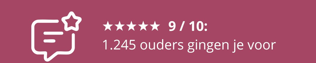 Beoordeeld met een 9 / 10 - 1.245 ouders gingen je voor